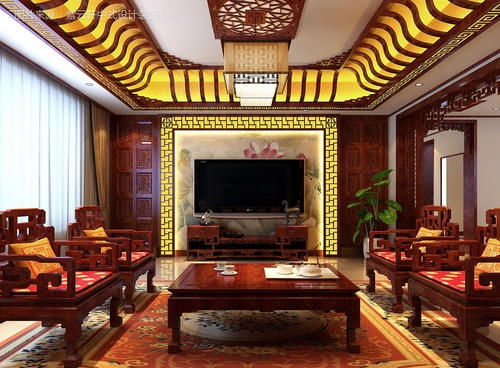 新中式装修效果图（饭店新中式装修效果图）,新中式装修效果图（饭店新中式装修效果图）,第3张