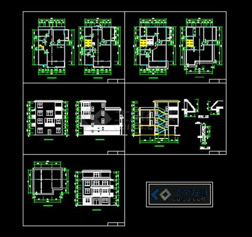 流水别墅平面图(流水别墅平面图,立面图,剖面图),第2张 流水别墅平面图(流水别墅平面图,立面图,剖面图),流水别墅平面图(流水别墅平面图,立面图,剖面图),第2张